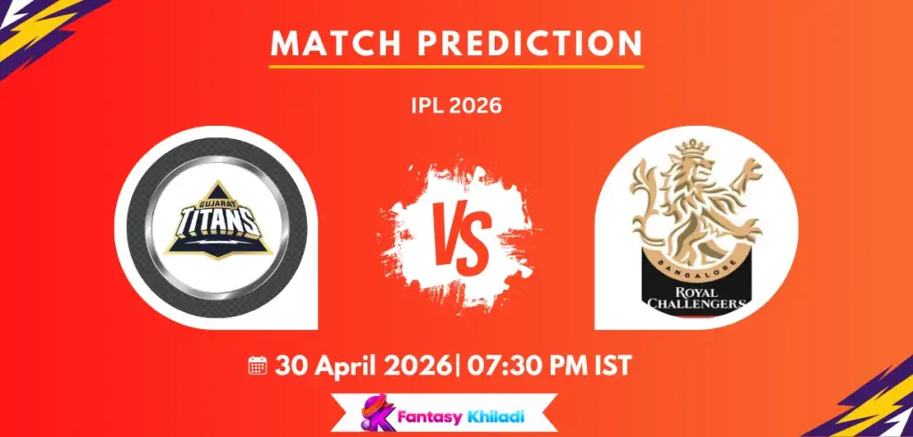 GUJ vs BLR Match Prediction: Who Will Win Today’s IPL 2026 Match Between Gujarat Titans and Bengaluru? GUJ vs BLR Match Prediction: Who Will Win Today’s IPL 2026 Match Between Gujarat Titans and Bengaluru?