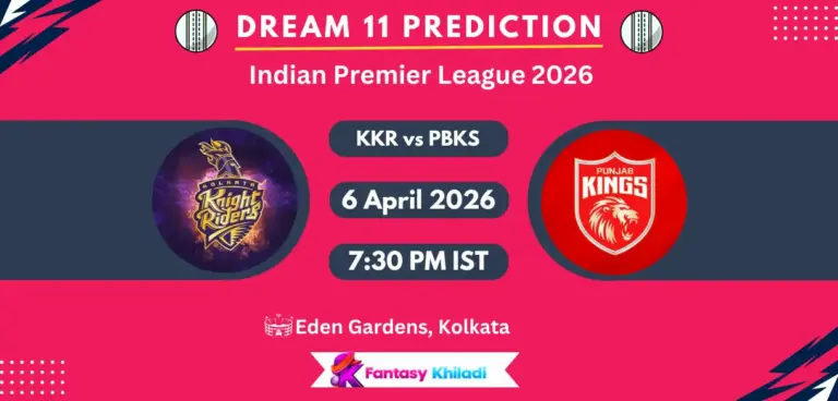 KKR vs PBKS Dream11 Prediction Today Match 12, Player Stats, Playing XI, Captain & Vice-Captain Choices – IPL 2026 KKR vs PBKS Dream11 Prediction Today Match 12, Player Stats, Playing XI, Captain & Vice-Captain Choices – IPL 2026