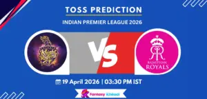 KKR vs RR Toss Prediction Today Match 28, IPL 2026- Who will win today toss?