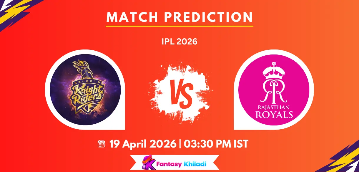 KOL vs RAJ Match Prediction: Who Will Win Today’s IPL 2026 Match Between Kolkata Knight Riders and Rajasthan Royals?