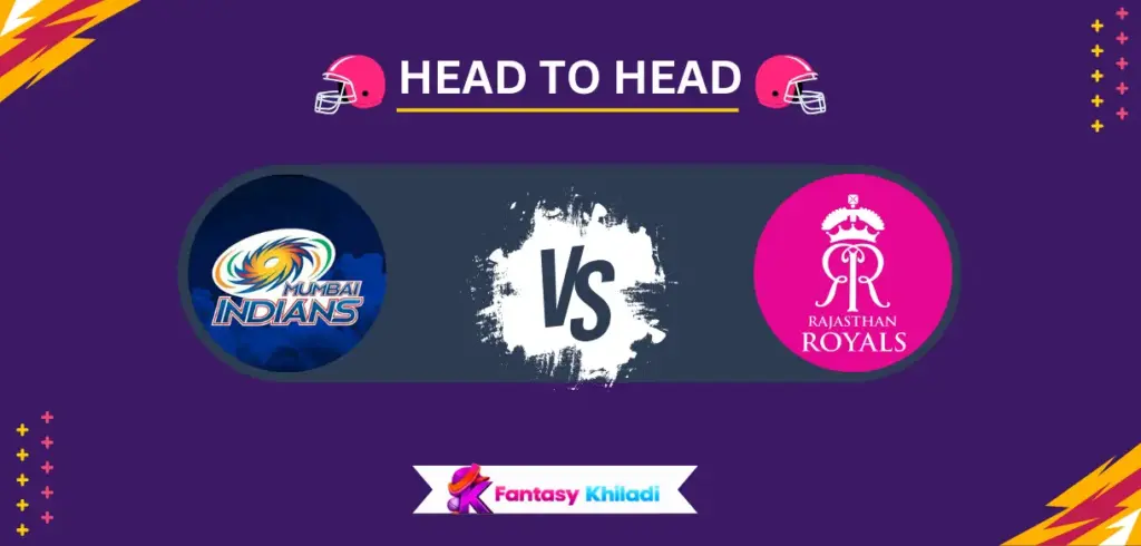 MUM vs RAJ Head to Head Stats & Records in IPL