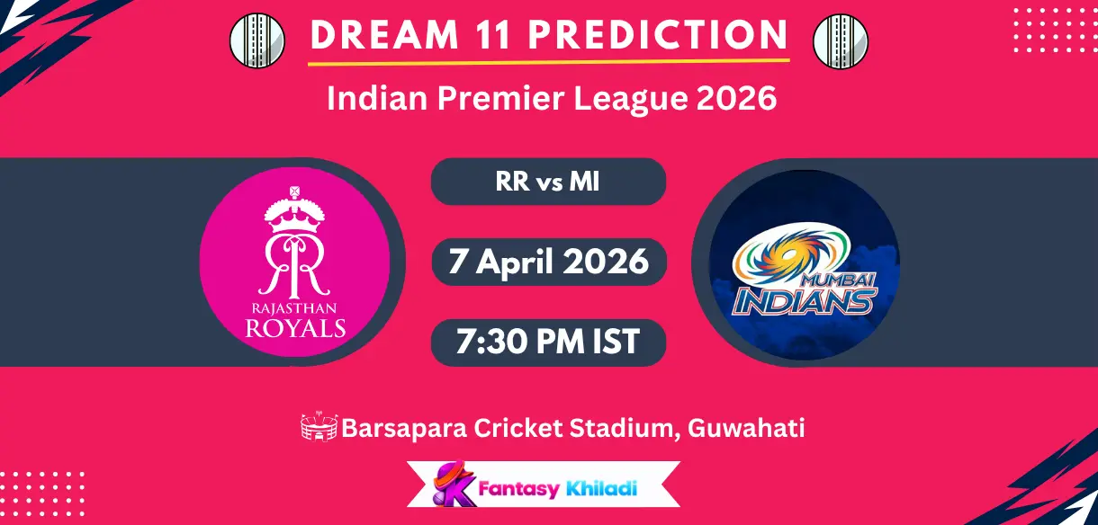 RR vs MI Dream11 Prediction Today Match 13, Player Stats, Playing XI, Captain & Vice-Captain Choices – IPL 2026