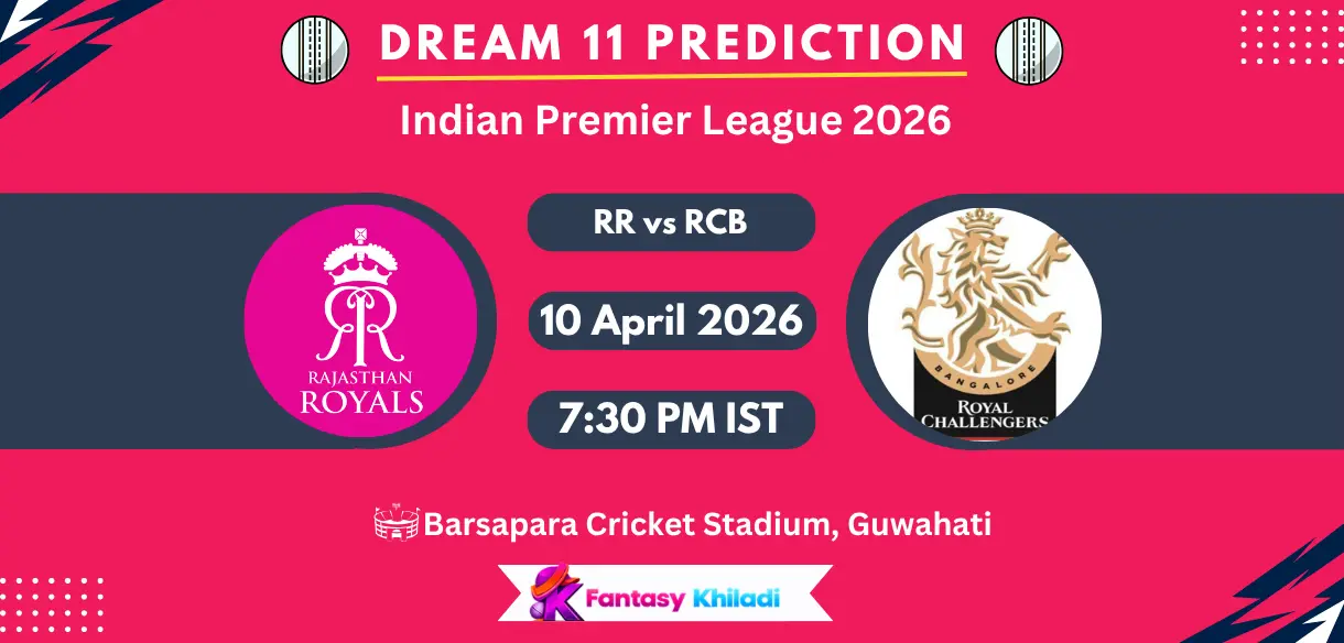 RR vs RCB Dream11 Prediction Today Match 16, Player Stats, Playing XI, Captain & Vice-Captain Choices – IPL 2026