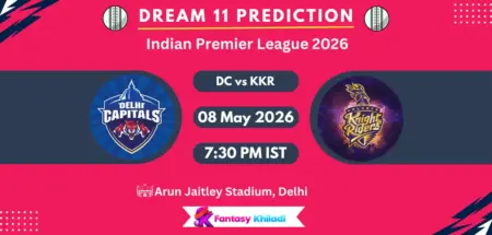 DC vs KKR Dream11 Prediction Today Match 51, Player Stats, Playing XI, Captain & Vice-Captain Choices – IPL 2026