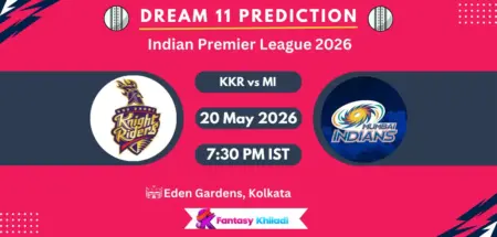 KKR vs MI Dream11 Prediction Today Match 65, Fantasy Cricket Tips, Playing XI, Captain & Vice-Captain Choices - IPL 2026