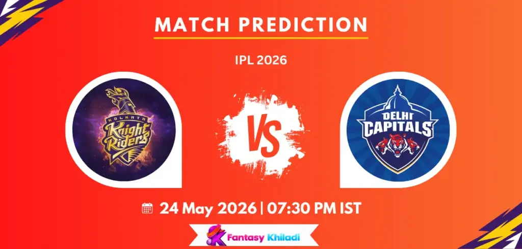 KOL vs DEL Match Prediction: Who Will Win Today’s IPL 2026 Match Between Kolkata Knight Riders and Delhi Capitals?