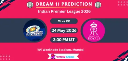 MI vs RR Dream11 Prediction Today Match 69, Fantasy Cricket Tips, Playing XI, Captain & Vice-Captain Choices – IPL 2026