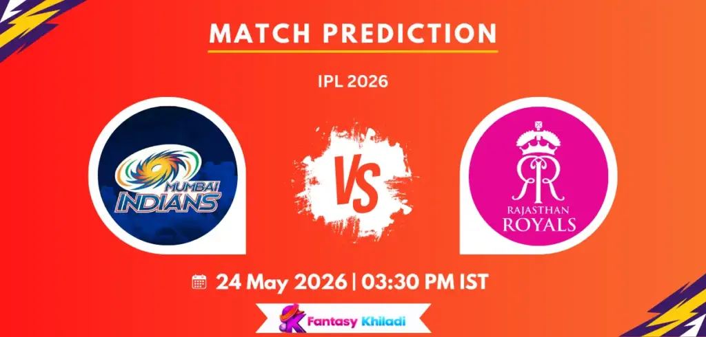 MUM vs RAJ Match Prediction: Who Will Win Today’s IPL 2026 Clash Between Mumbai Indians and Rajasthan Royals?