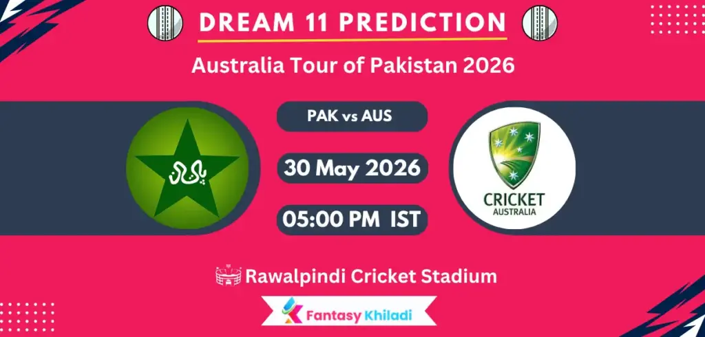 PAK vs AUS Dream11 Prediction Today Match 1st ODI, Player Stats, Playing XI, Captain & Vice-Captain Choices – Australia Tour of Pakistan 2026