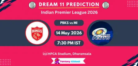 PBKS vs MI Dream11 Prediction Today Match 58, Fantasy Cricket Tips, Playing XI, Pitch Report & Captain Choices – IPL 2026