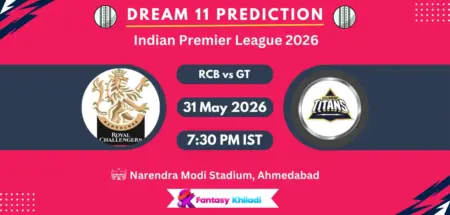 RCB vs GT Dream11 Prediction Today Match Final, Playing XI, Fantasy Tips, Captain & Vice-Captain Choices – IPL 2026
