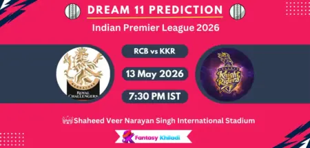 RCB vs KKR Dream11 Prediction Today Match 57, Fantasy Cricket Tips, Playing XI, Captain & Vice-Captain Choices – IPL 2026