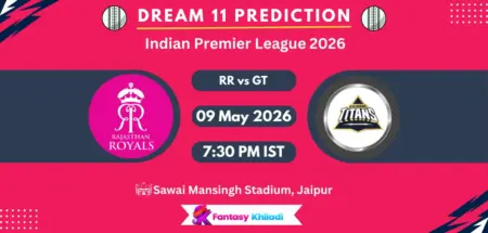 RR vs GT Dream11 Prediction Today Match 52, Player Stats, Playing XI, Captain & Vice-Captain Choices – IPL 2026