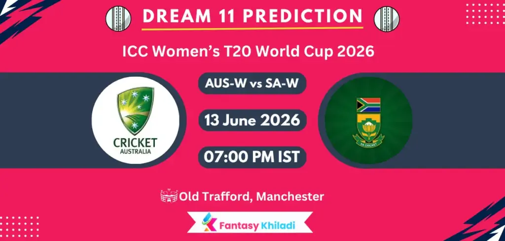 AUS-W vs SA-W Dream11 Prediction Today Match 3, Player Stats, Playing XI, Captain & Vice-Captain Choices – ICC Women’s T20 World Cup 2026 AUS-W vs SA-W Dream11 Prediction Today Match 3, Player Stats, Playing XI, Captain & Vice-Captain Choices – ICC Women’s T20 World Cup 2026