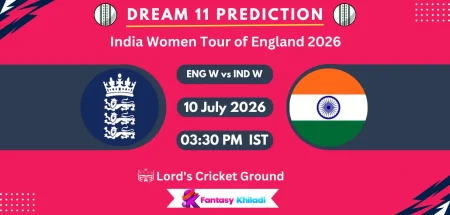 ENG-W vs IND-W Dream11 Prediction Today One-Off Test, Playing XI, Captain & Vice-Captain Choices - India Women Tour of England 2026