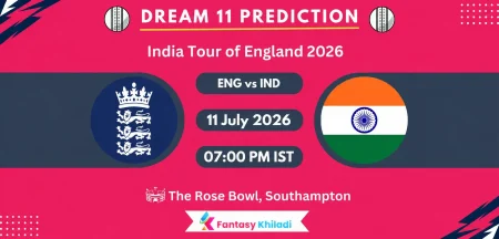 ENG vs IND Dream11 Prediction