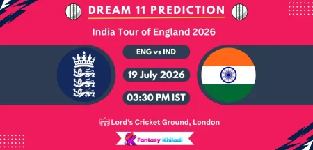 ENG vs IND Dream11 Prediction Today 3rd ODI, Player Stats, Playing XI, Captain & Vice-Captain Choices – India Tour of England 2026
