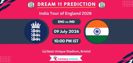 ENG vs IND Dream11 Prediction Today 4th T20I, Player Stats, Playing XI, Captain & Vice-Captain Choices - India Tour of England 2026